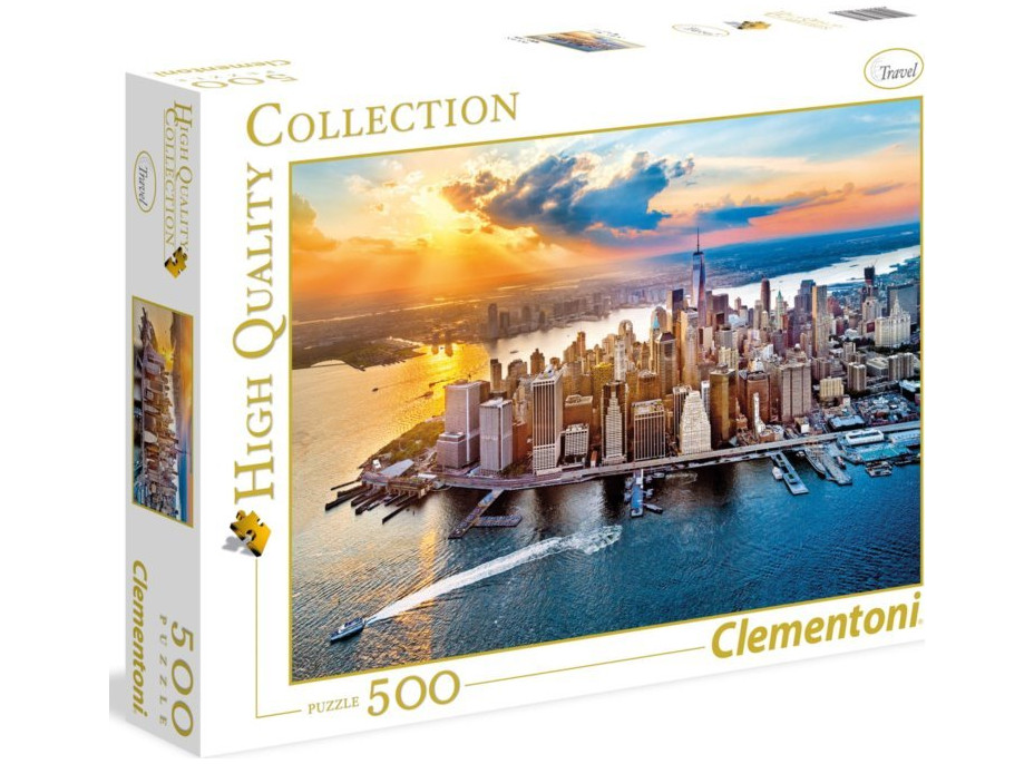CLEMENTONI Puzzle Pohled na New York 500 dílků