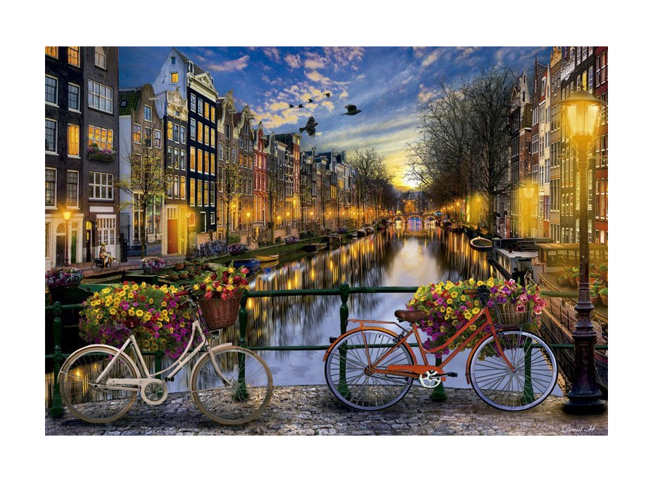 EDUCA Puzzle Romantický Amsterdam 2000 dílků
