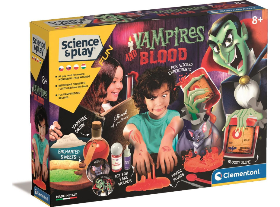 CLEMENTONI Science&Play Upíři a krev