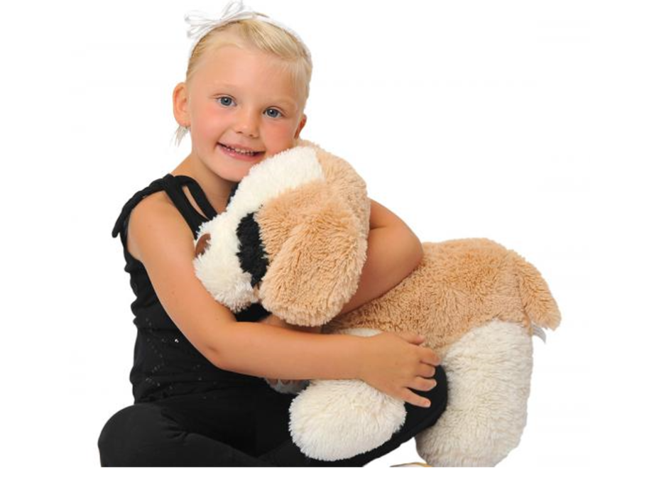 MAC TOYS Plyšový pejsek s hnědýma ušima 30 cm