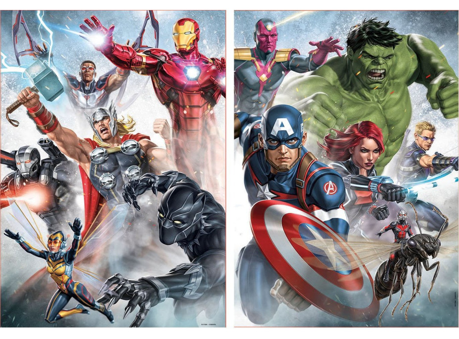 EDUCA Puzzle Avengers 2x500 dílků