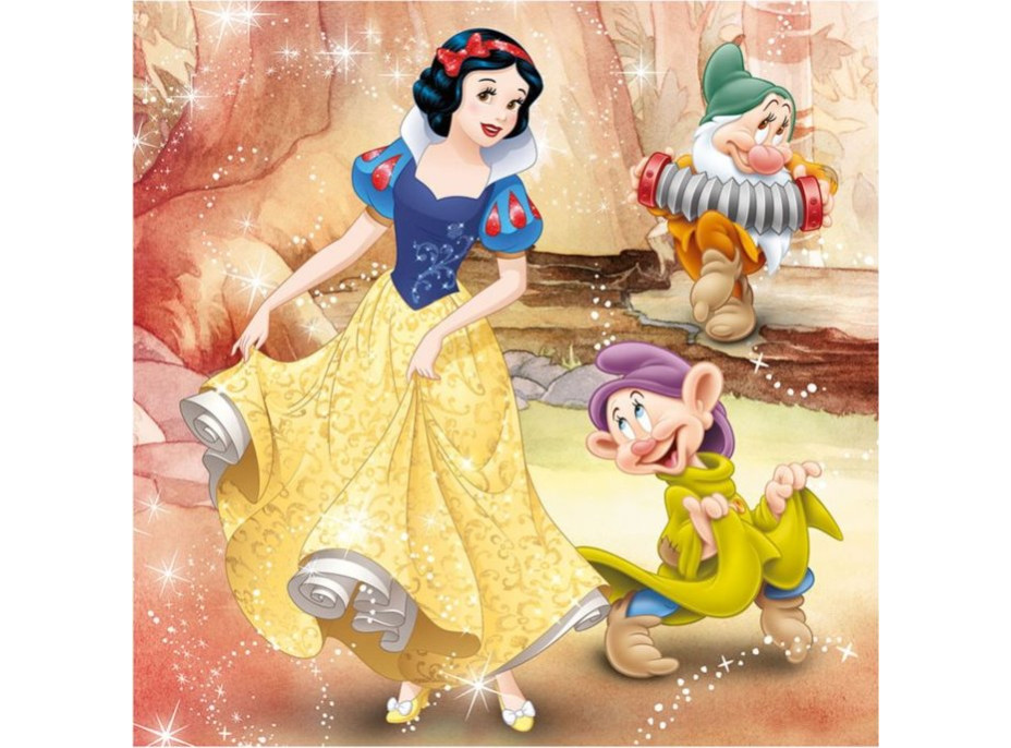 DINO Puzzle Disney princezny 3x55 dílků