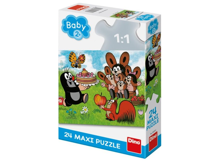 DINO Puzzle Krteček: Narozeniny MAXI 24 dílků