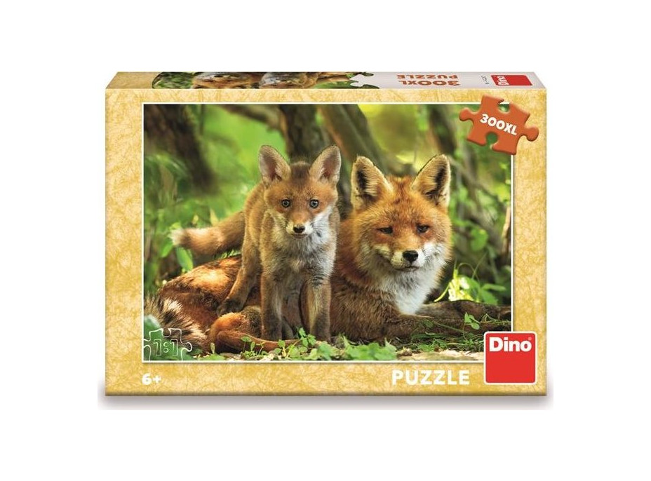 DINO Puzzle Liška s mláďátkem XL 300 dílků