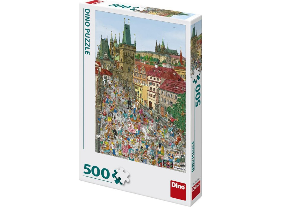 DINO Puzzle Mostecká věž, Praha 500 dílků