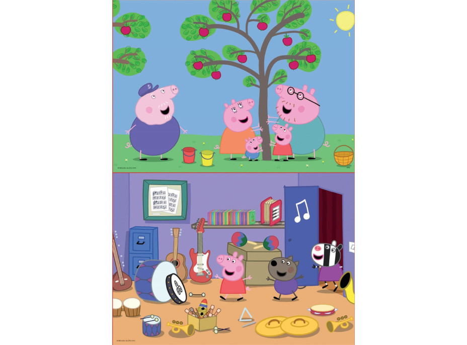 EDUCA Puzzle Prasátko Peppa 2x48 dílků