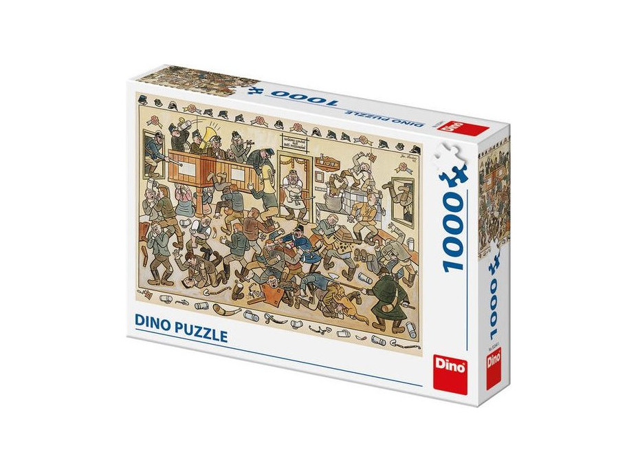 DINO Puzzle Rvačka v hospodě 1000 dílků