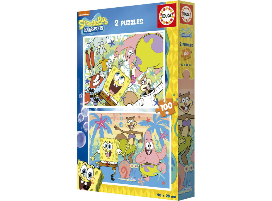EDUCA Puzzle Sponge Bob 2x100 dílků