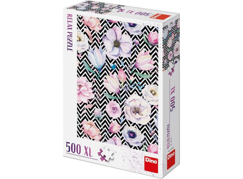DINO Relax puzzle Květy XL 500 dílků