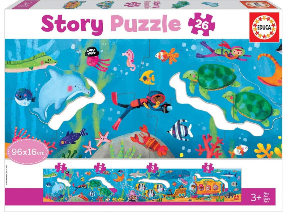 EDUCA Story puzzle Podmořský svět 26 dílků