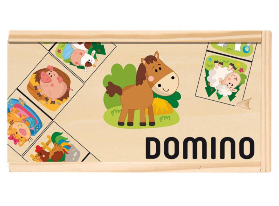 WOODY Domino Domácí zvířátka