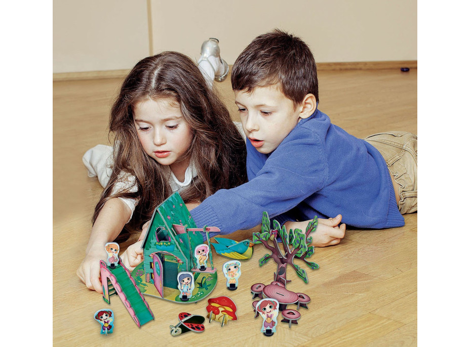 EDUCA 3D puzzle Vílí domeček 65 dílků