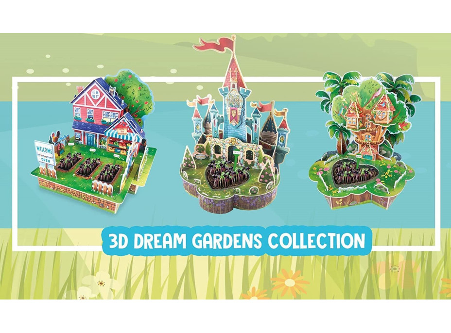 EDUCA Kreativní sada 3D Dream Gardens: Hrad 2v1