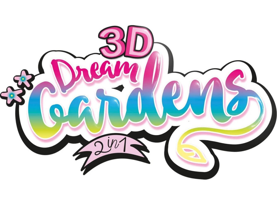 EDUCA Kreativní sada 3D Dream Gardens: Hrad 2v1