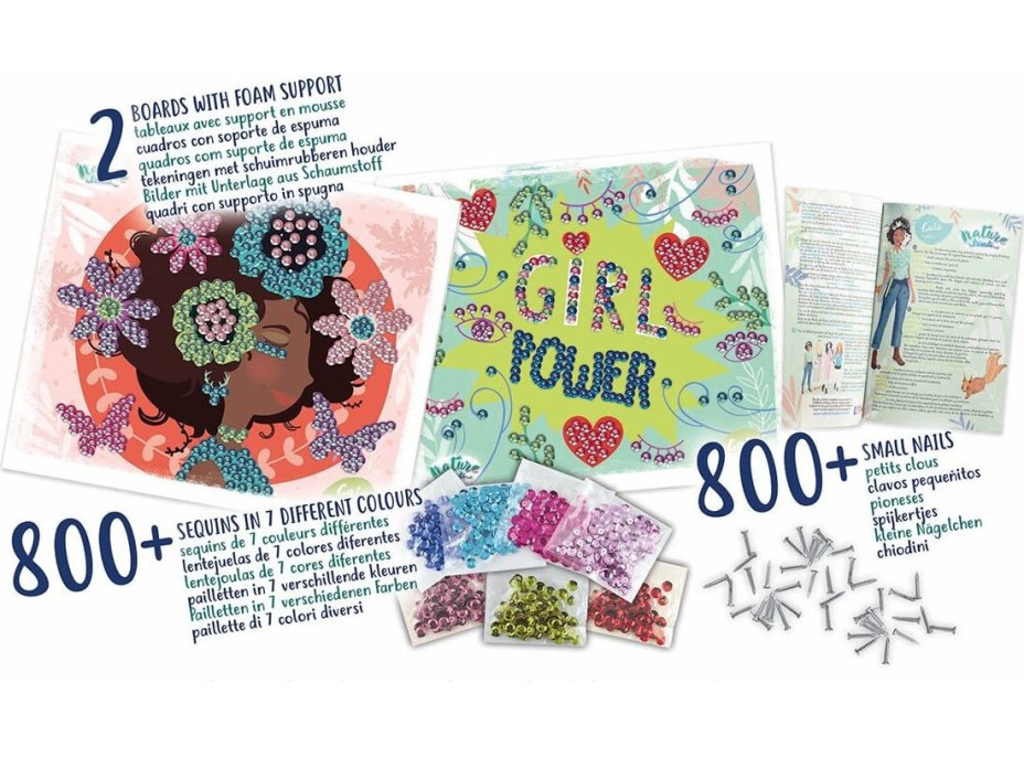 EDUCA Nature Friends Kreativní sada s flitry