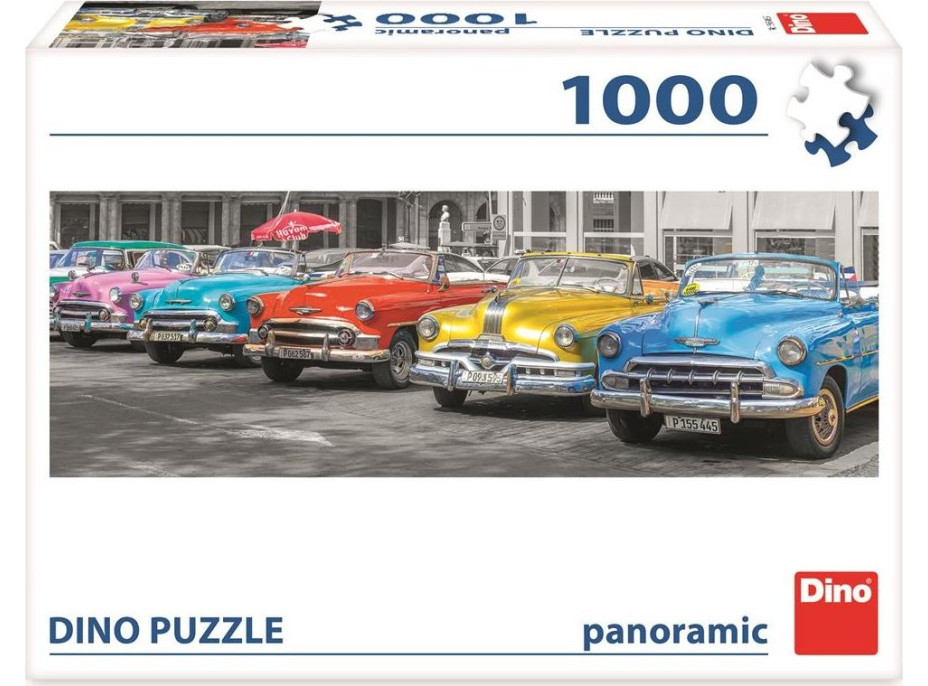 DINO Panoramatické puzzle Sraz bouráků 1000 dílků