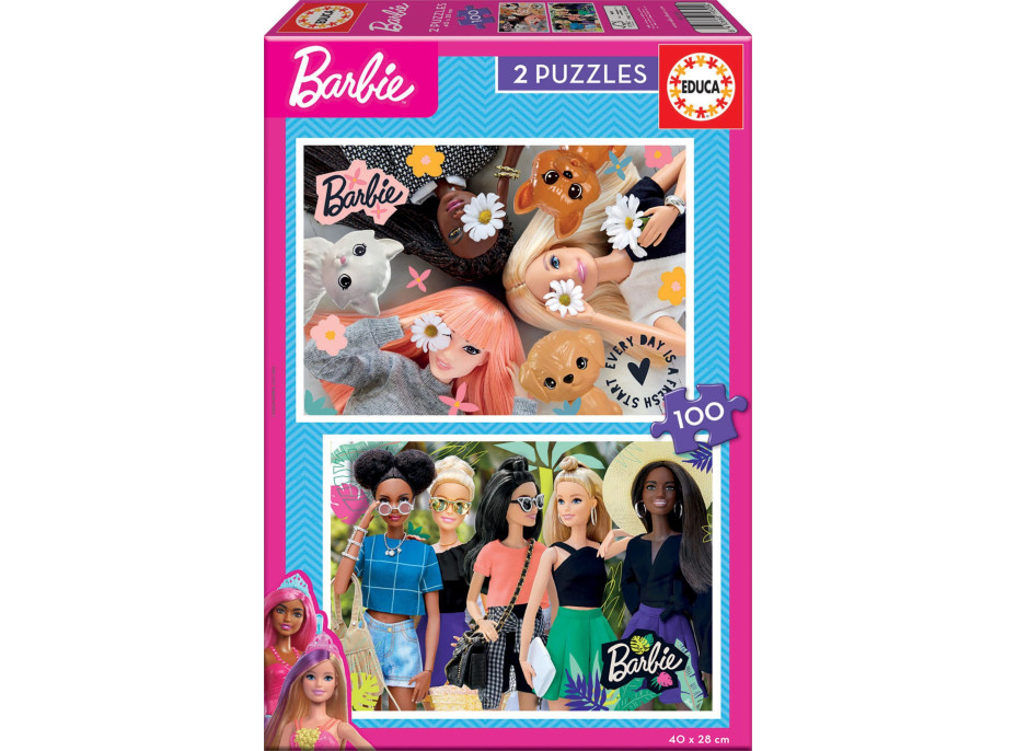 EDUCA Puzzle Barbie 2x100 dílků