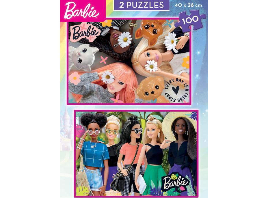 EDUCA Puzzle Barbie 2x100 dílků