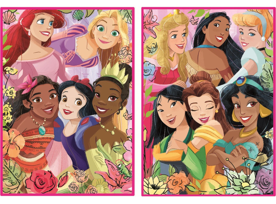 EDUCA Puzzle Disney princezny 2x500 dílků