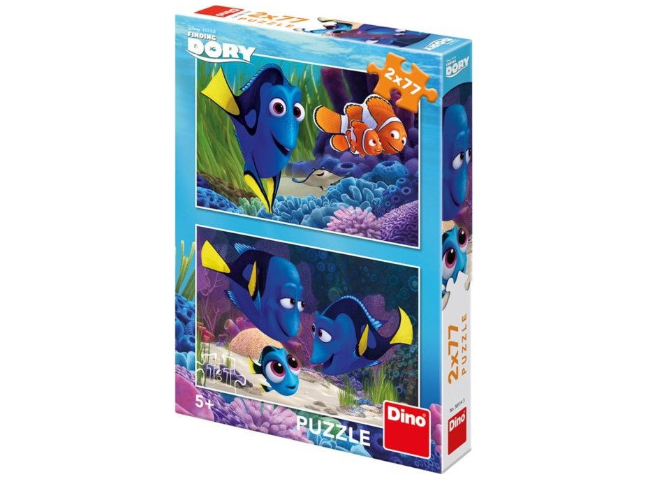 DINO Puzzle Hledá se Dory 2x77 dílků
