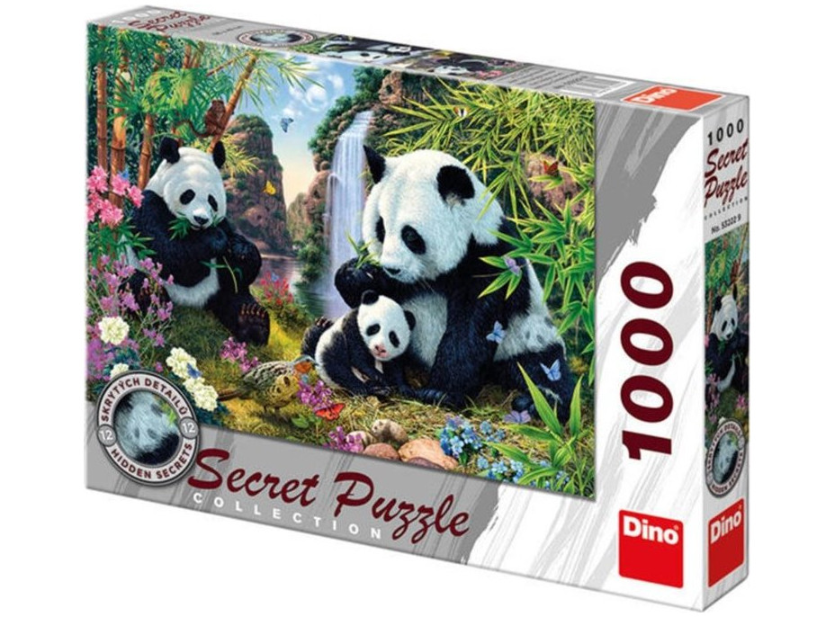 DINO Puzzle Secret Collection: Pandy 1000 dílků