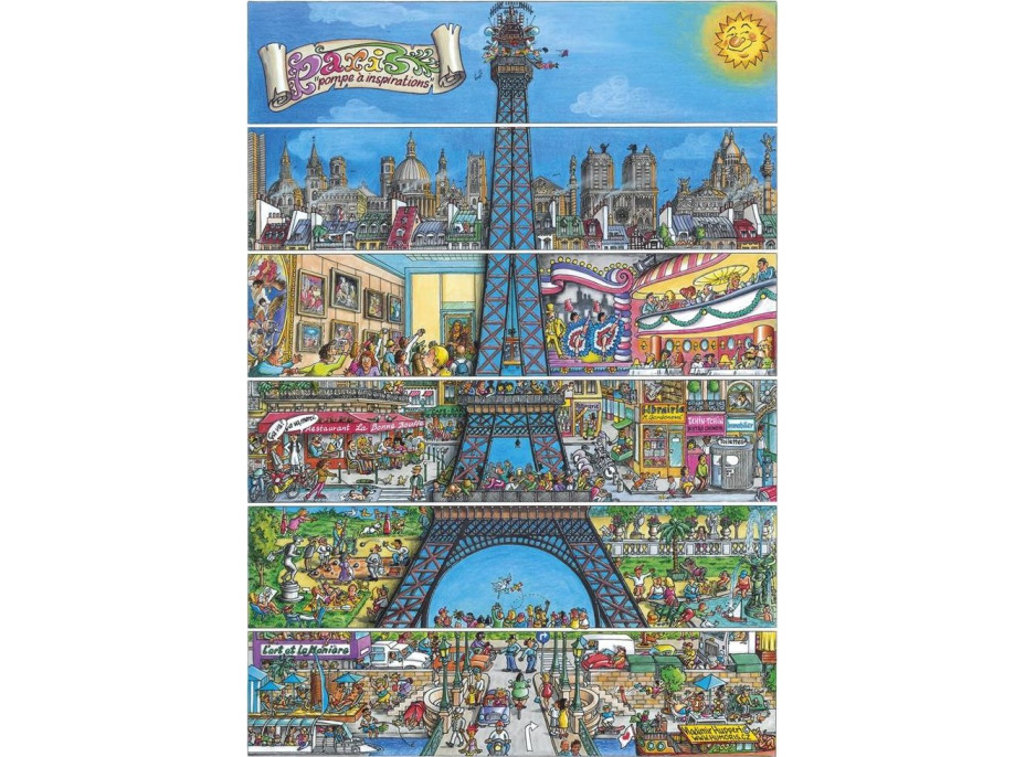 DINO Puzzle Eiffelova věž 500 dílků