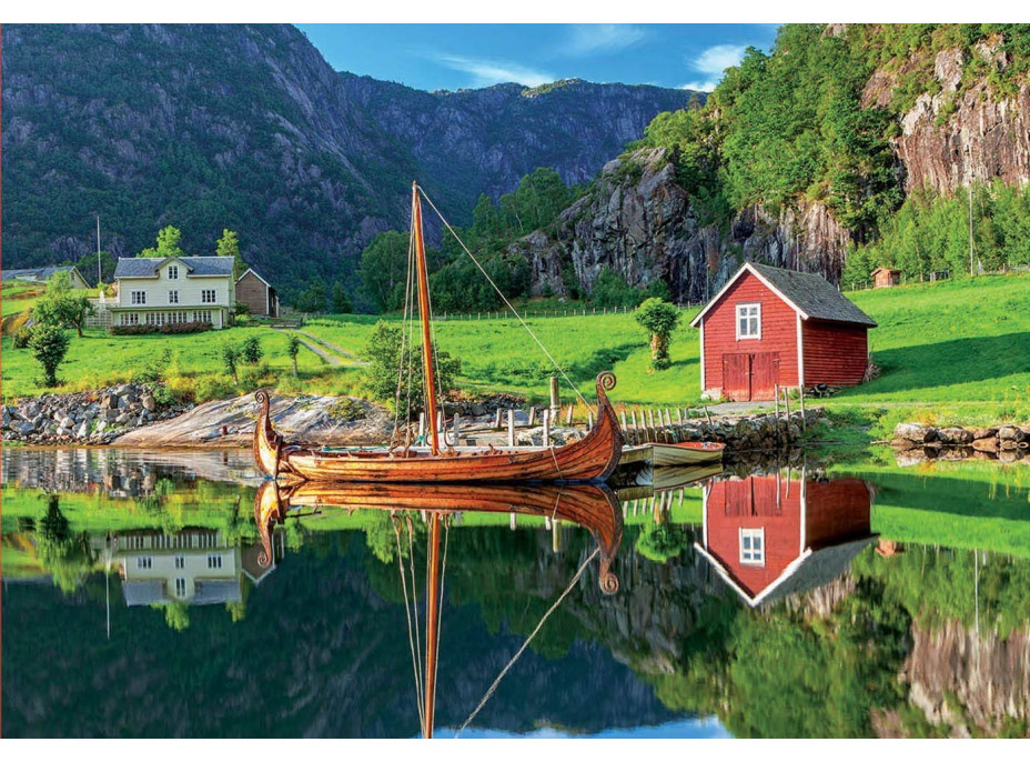 EDUCA Puzzle Vikingská loď 1500 dílků