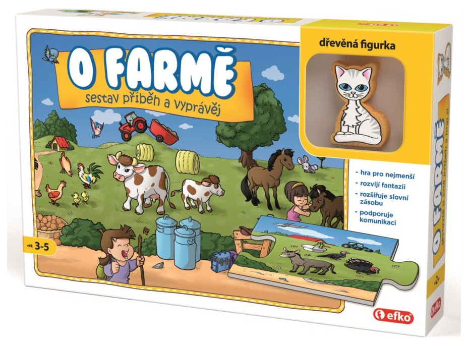 EFKO Vyprávěcí puzzle O farmě 9 dílků