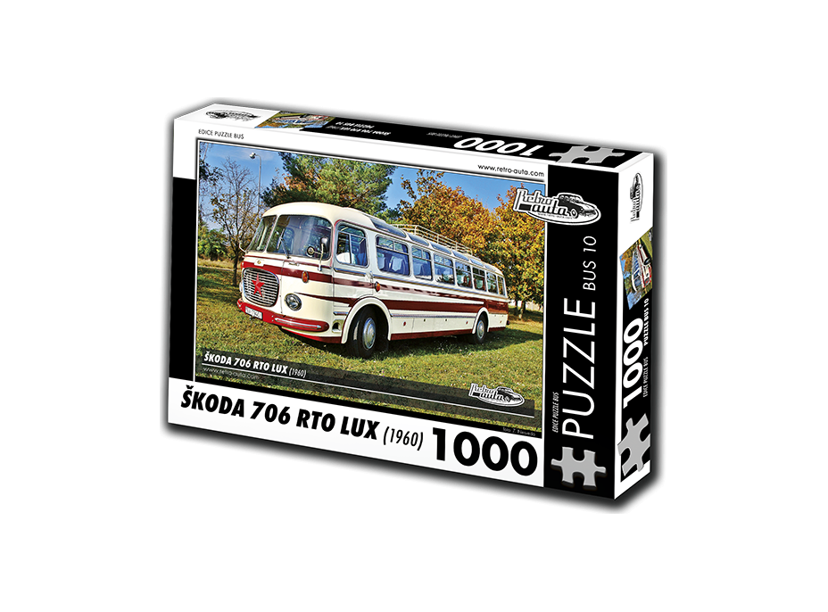RETRO-AUTA Puzzle BUS č. 10 Škoda 706 RTO LUX (1960) 1000 dílků