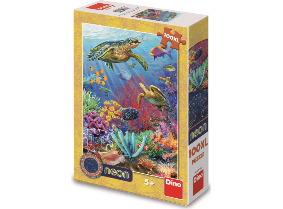 DINO Svítící puzzle Podmořský svět XL 100 dílků
