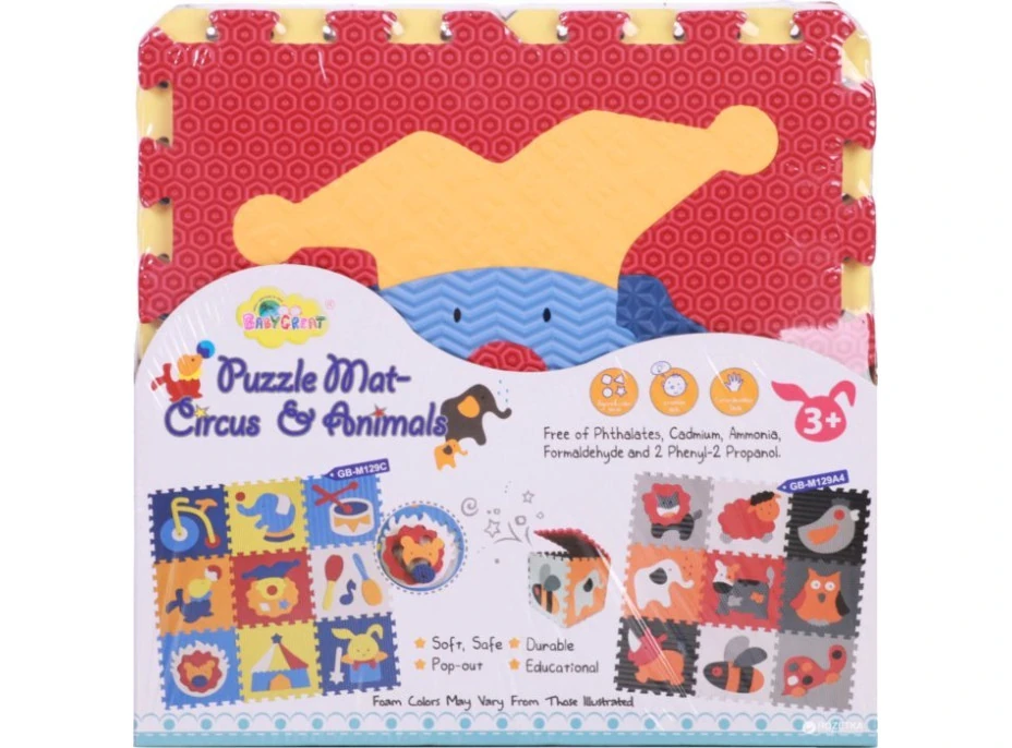 BABY GREAT Pěnové puzzle Cirkus SX (30x30)