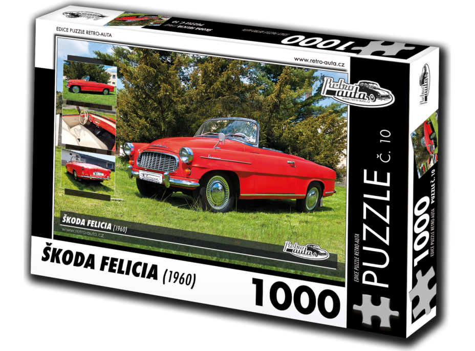 RETRO-AUTA Puzzle č. 10 Škoda Felicia (1960) 1000 dílků