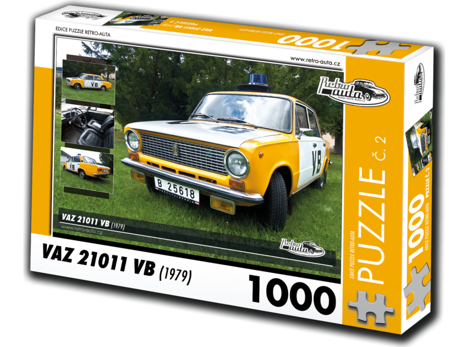 RETRO-AUTA Puzzle č. 2 Vaz 21011 VB (1979) 1000 dílků