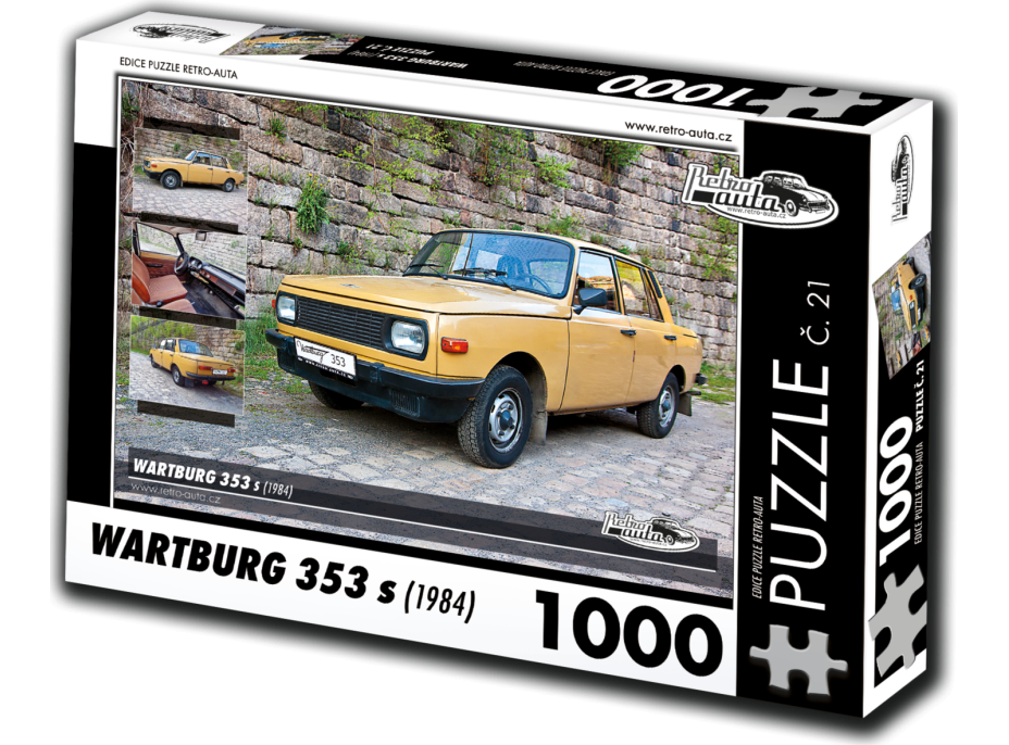 RETRO-AUTA Puzzle č. 21 Wartburg 353 s (1984) 1000 dílků