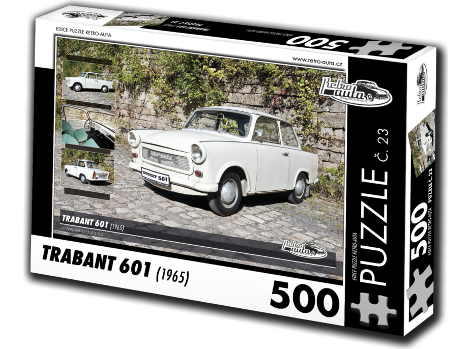 RETRO-AUTA Puzzle č. 23 Trabant 601 (1965) 500 dílků