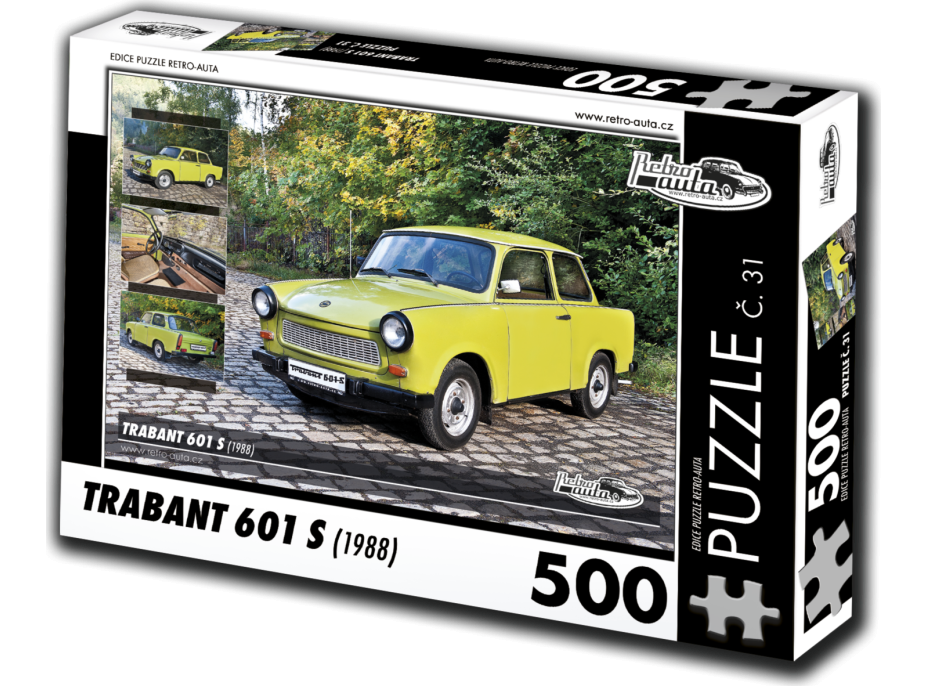 RETRO-AUTA Puzzle č. 31 Trabant 601 S (1988) 500 dílků