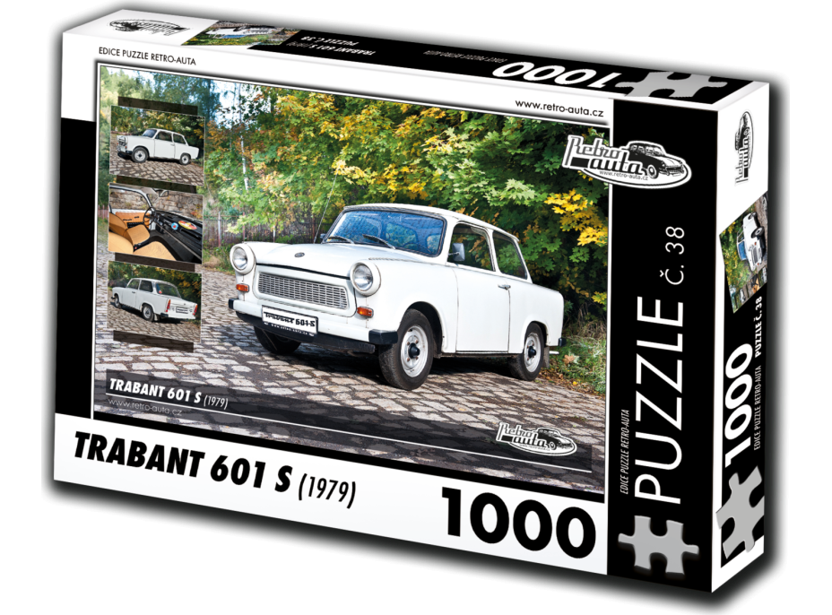 RETRO-AUTA Puzzle č. 38 Trabant 601 S (1979) 1000 dílků