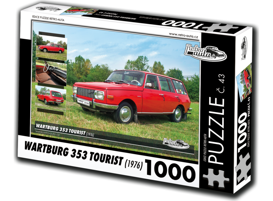 RETRO-AUTA Puzzle č. 43 Wartburg 353 Tourist (1976) 1000 dílků