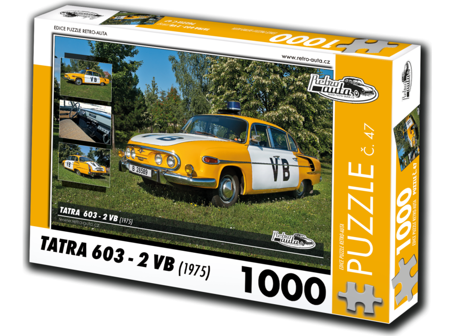 RETRO-AUTA Puzzle č. 47 Tatra 603-2 VB (1975) 1000 dílků