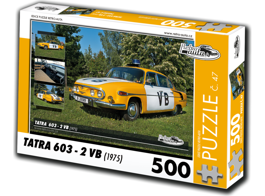 RETRO-AUTA Puzzle č. 47 Tatra 603-2 VB (1975) 500 dílků