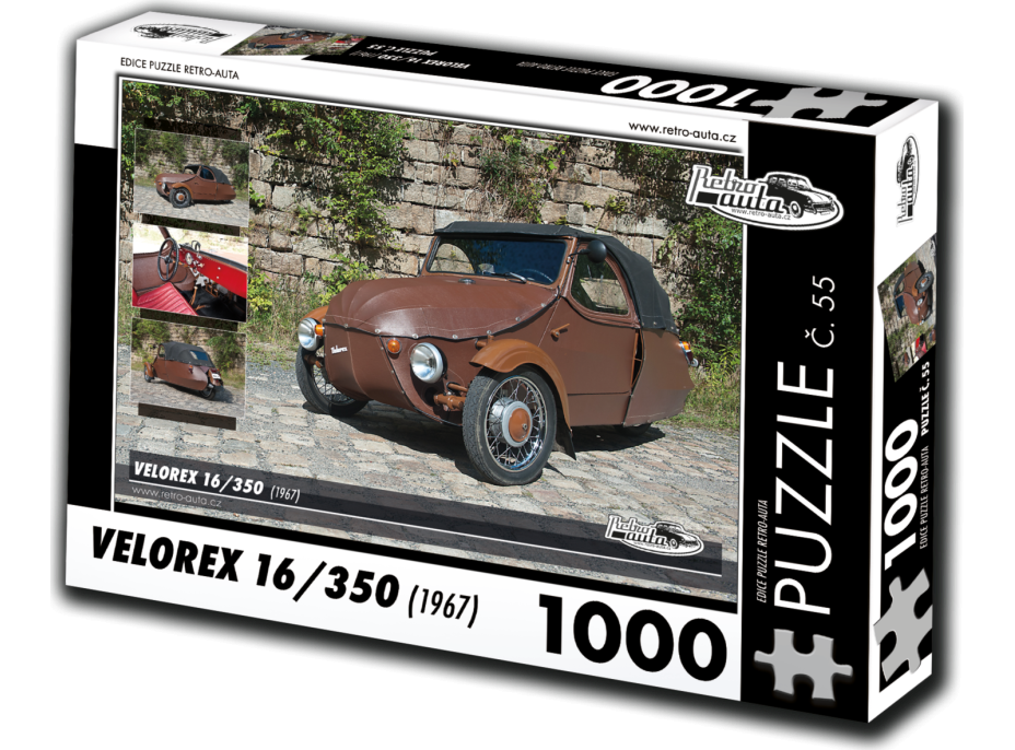 RETRO-AUTA Puzzle č. 55 Velorex 16,350 (1967) 1000 dílků