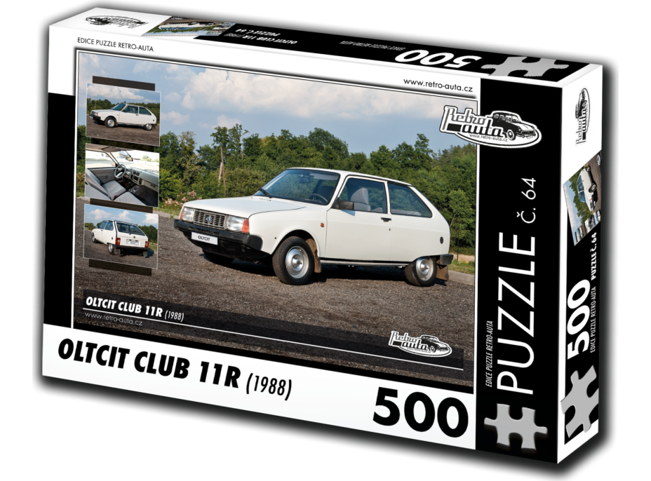 RETRO-AUTA Puzzle č. 64 Oltcit Club 11R (1988) 500 dílků