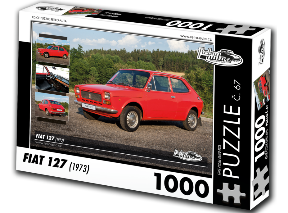 RETRO-AUTA Puzzle č. 67 Fiat 127 (1973) 1000 dílků