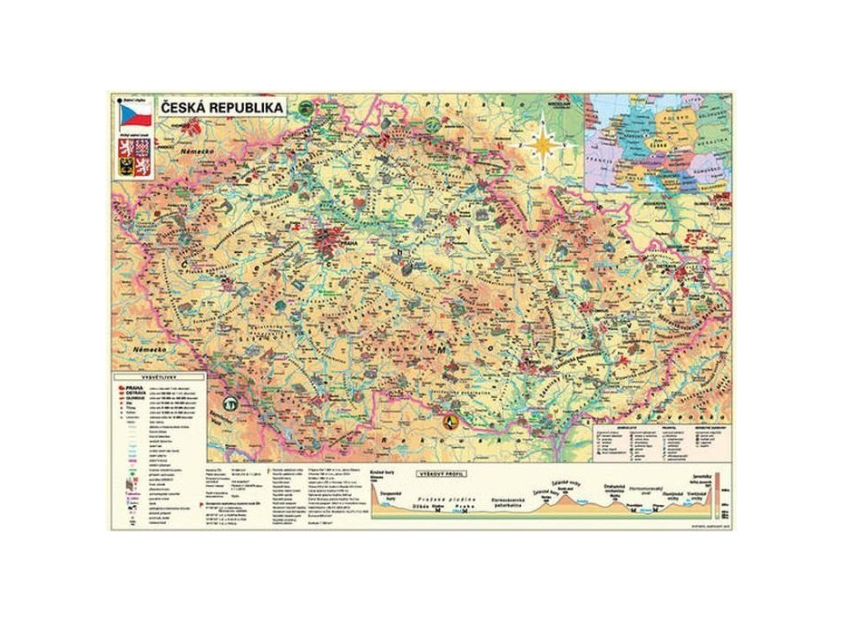 DINO Puzzle Mapa České republiky 500 dílků
