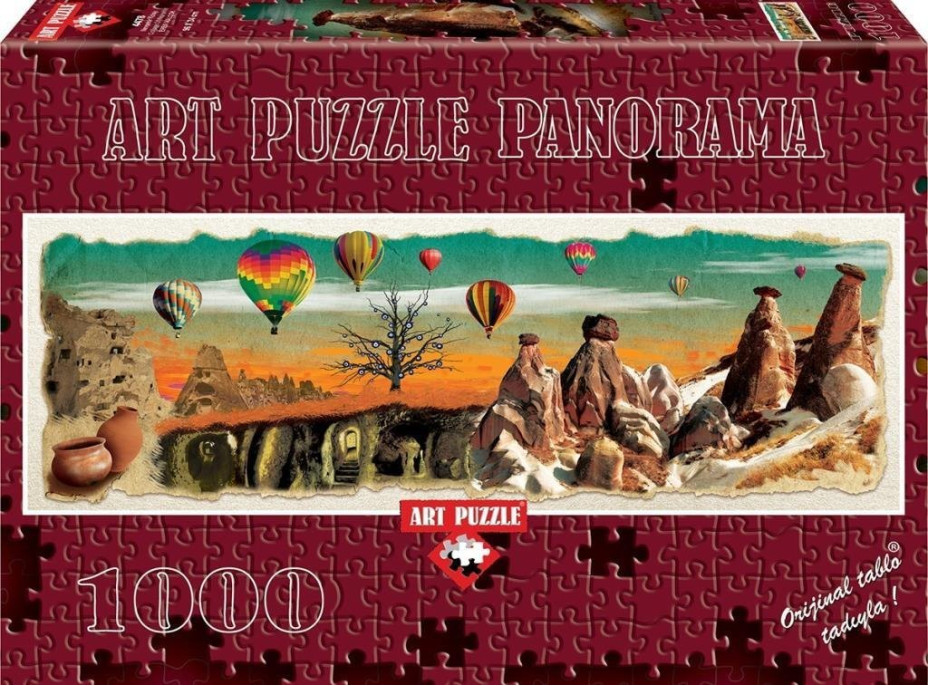 ART PUZZLE Panoramatické puzzle Nevşehir - koláž 1000 dílků