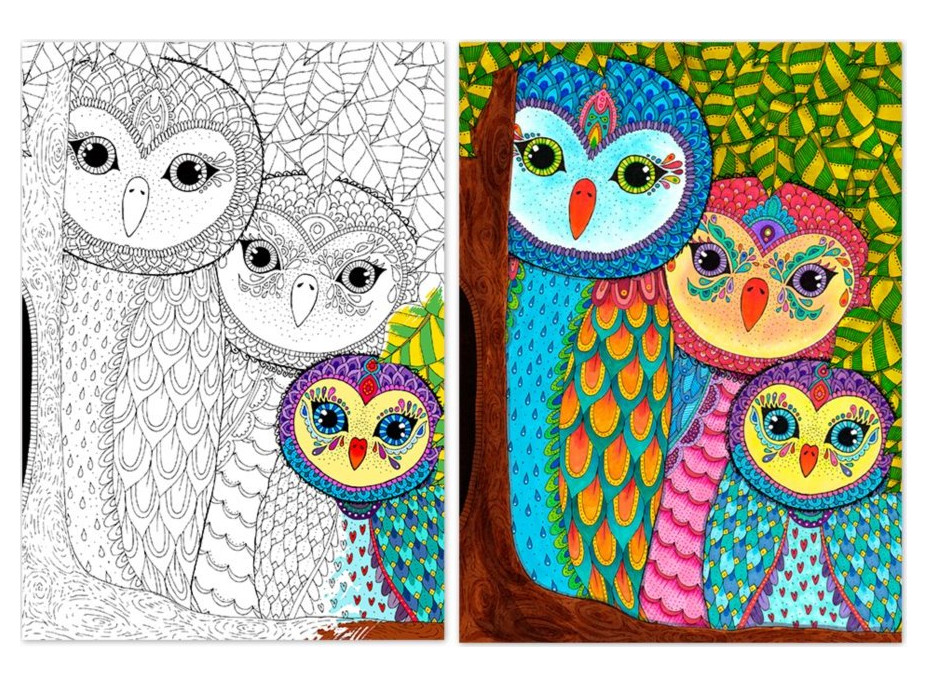 ANATOLIAN Coloring puzzle Rodina soviček 260 dílků