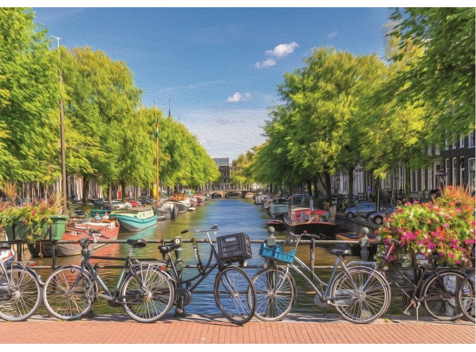 ART PUZZLE Puzzle Amsterdamský kanál 2000 dílků