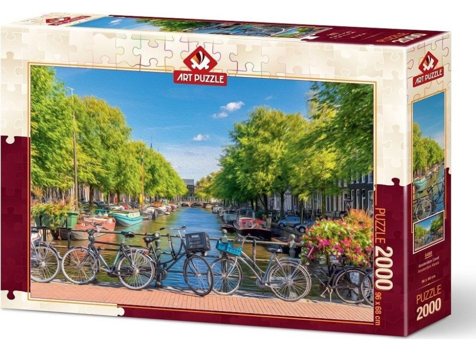 ART PUZZLE Puzzle Amsterdamský kanál 2000 dílků