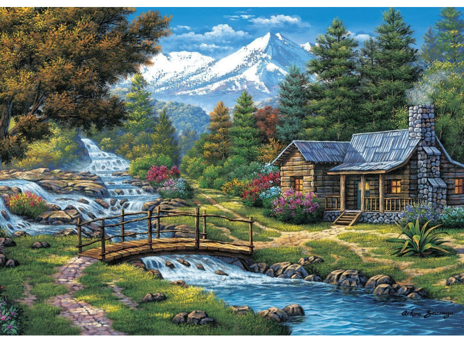 ART PUZZLE Puzzle Dva vodopády 2000 dílků