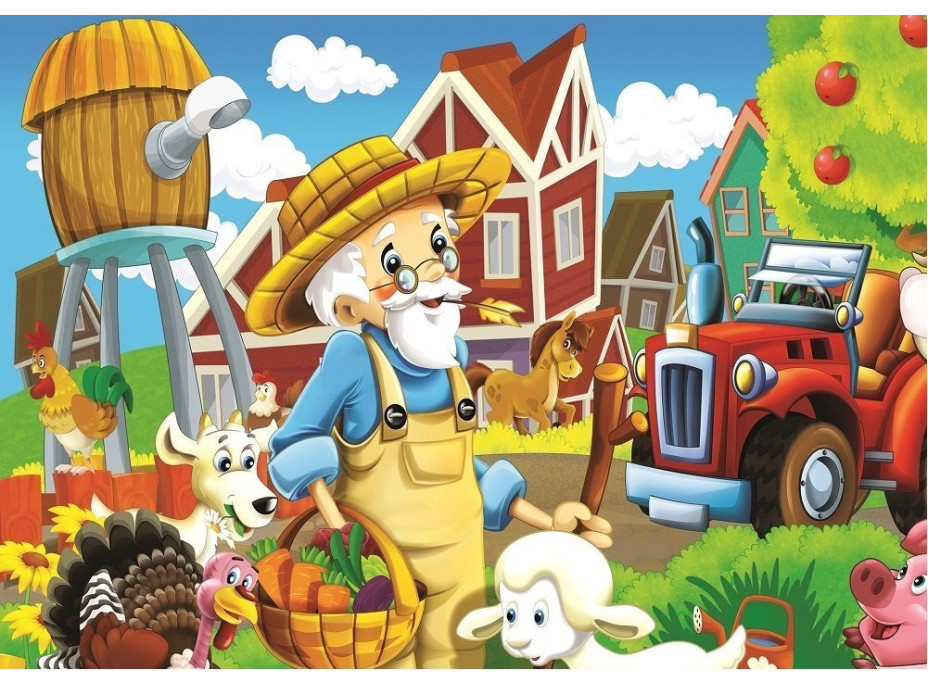 ART PUZZLE Puzzle Šťastný farmář 24+35 dílků